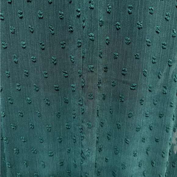 Torrid 4X Kelly Green Peasant Chiffon maxi dress long slip dress layered  24 26 - Picture 12 of 16